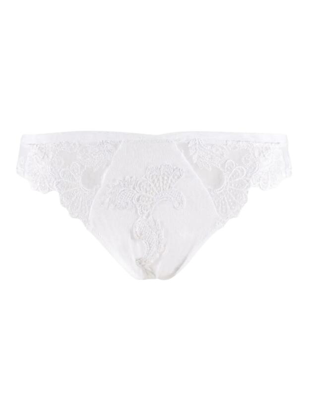Lise Charmel Dressing Floral Thong in Blanc
