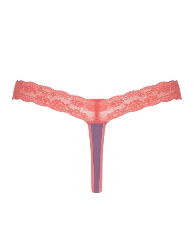 Curvy Kate Twice The Fun Reversible Thong in Purple/Pink