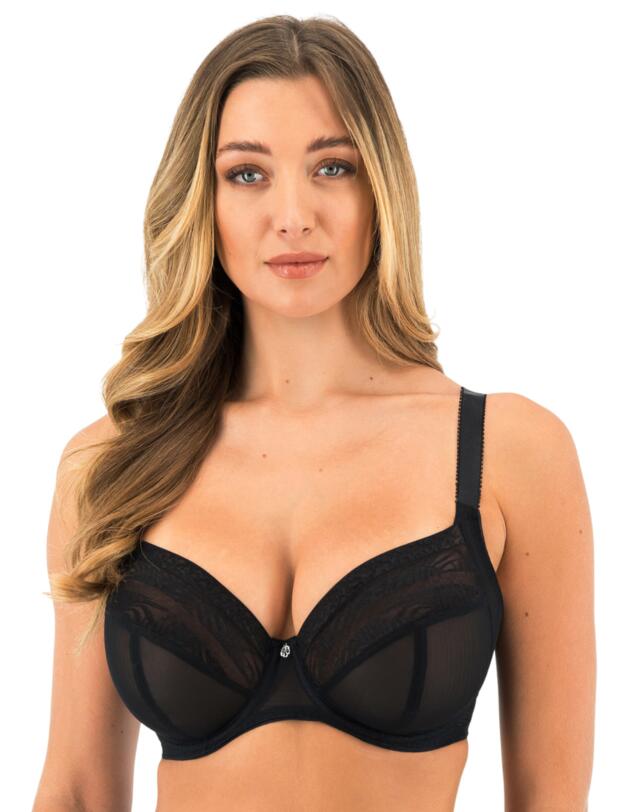 Fantasie Devote Side Support Plunge Bra Black