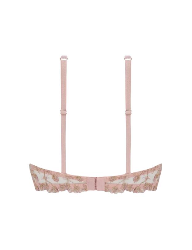 Muse by Coco De Mer Elizabeth Blacony Bra in Pink