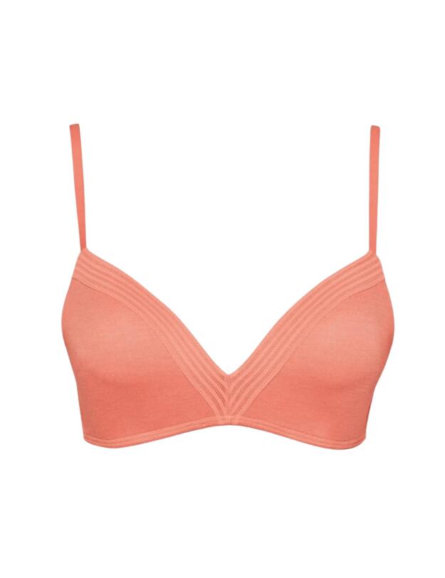 Sloggi Wow Embrace Padded Bra in Orange/Light Combination