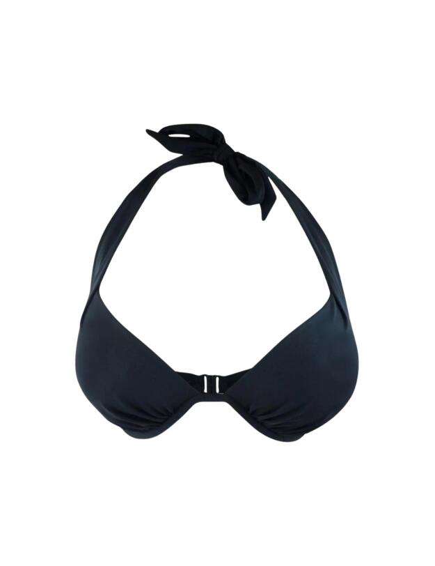 Pour Moi Space Padded Plunge Top in Black