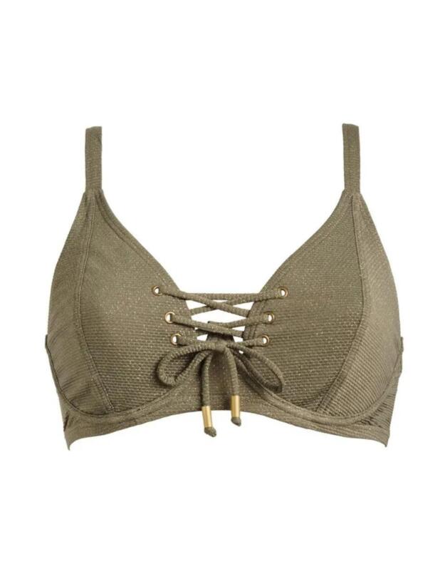 Pour Moi Barcelona Rope Bikini Top Khaki