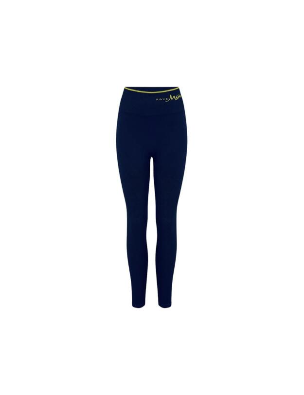 Pour Moi Energy Seamless Logo Leggings Navy/Yellow
