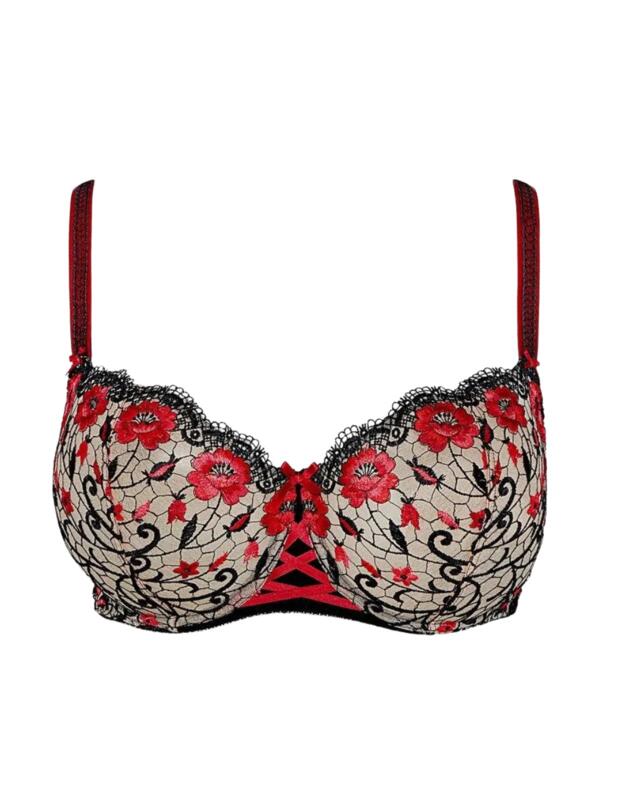 Aubade Fievre Andalouse Comfort Half Cup Bra in Carmen