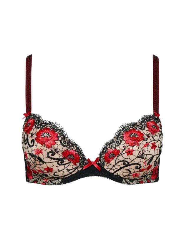 Aubade Fievre Andalouse Push-Up Bra in Carmen Red
