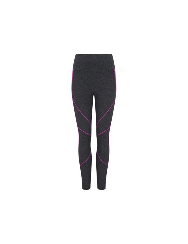 Pour Moi Energy Pulse Panelled Leggings Grey/Orchid