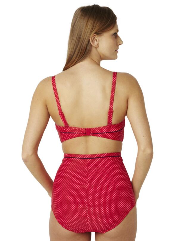 SW0826 Panache Britt High Waist Bikini Pant - SW0826 Red Spot
