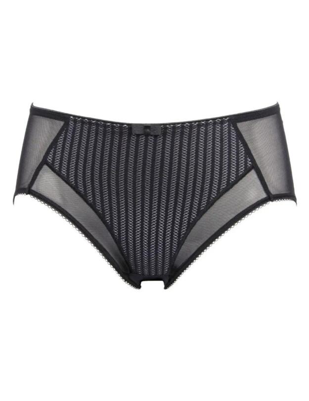 Berlei Beauty Stripe Deep Brief Black/Grey