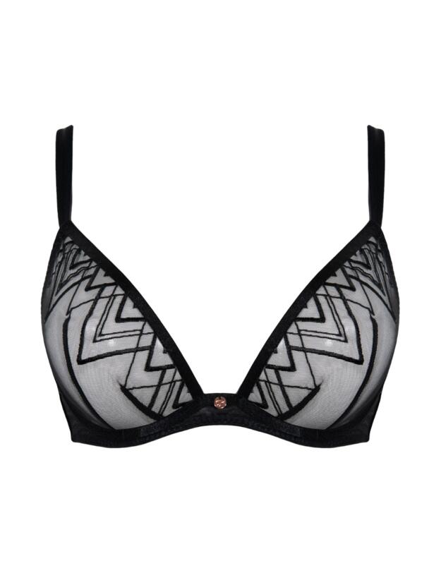 Scantilly Curvy Kate Voltage Deep Plunge Bra Black