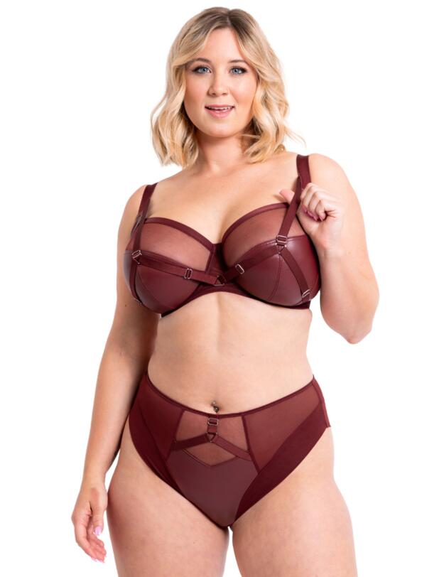 Curvy Kate Enclose High Waist Brief Oxblood