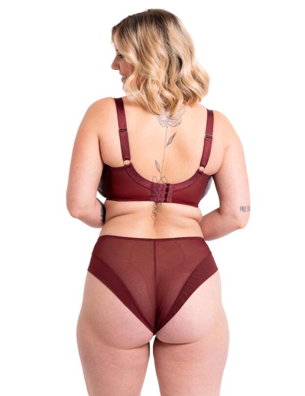 Curvy Kate Enclose High Waist Brief Oxblood
