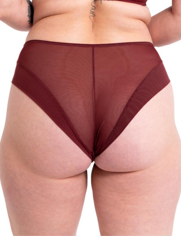 Curvy Kate Enclose High Waist Brief Oxblood