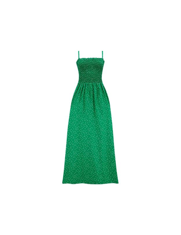 Pour Moi Beach Dress Green Spot