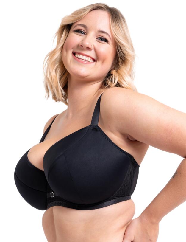 Curvy Kate Lace Daze Padded T-Shirt Balcony Bra Black