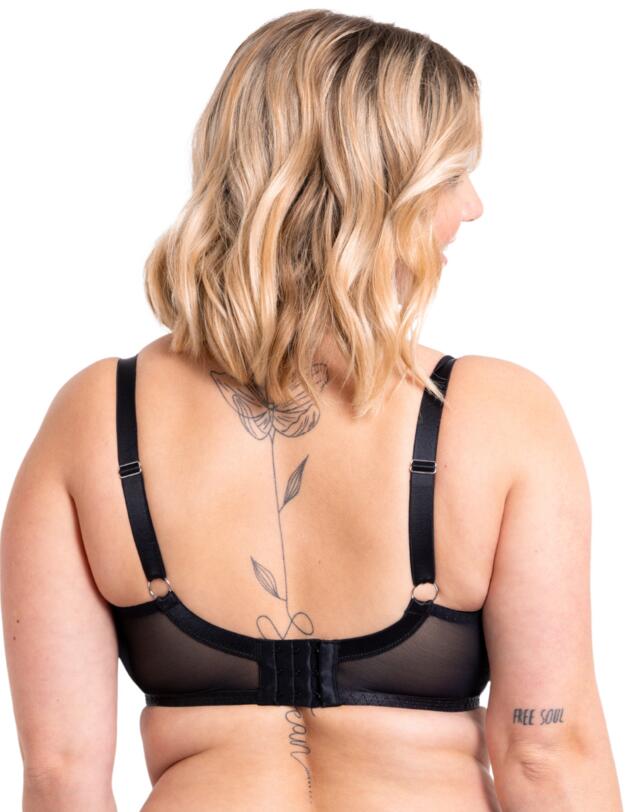 Curvy Kate Lace Daze Padded T-Shirt Balcony Bra Black
