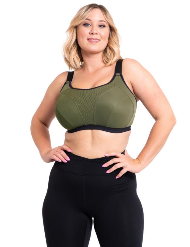 Curvy Kate Everymove Wired Sports Bra Jungle Green/Black