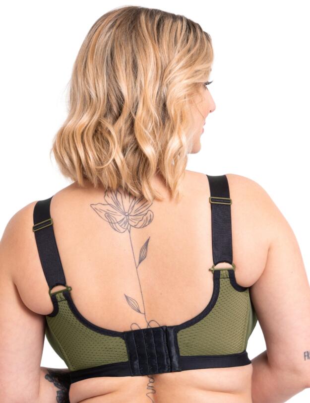 Curvy Kate Everymove Wired Sports Bra Jungle Green/Black