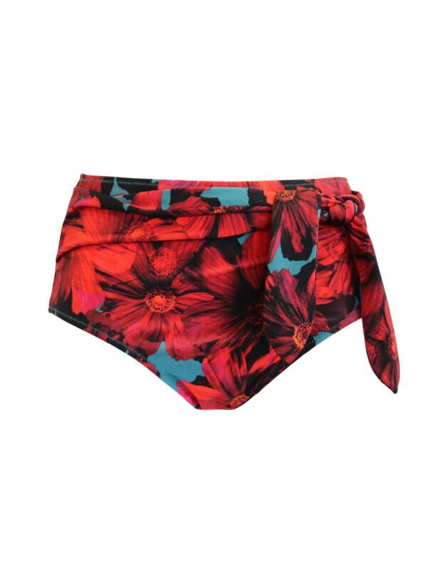 Pour Moi Orchid Luxe Control Bikini Brief Red/Teal