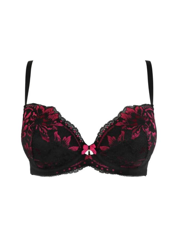 Pour Moi JAdore Padded Bra Black/Pink