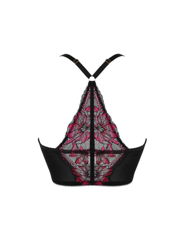 Pour Moi JAdore Front Fastening Bra Black/Pink