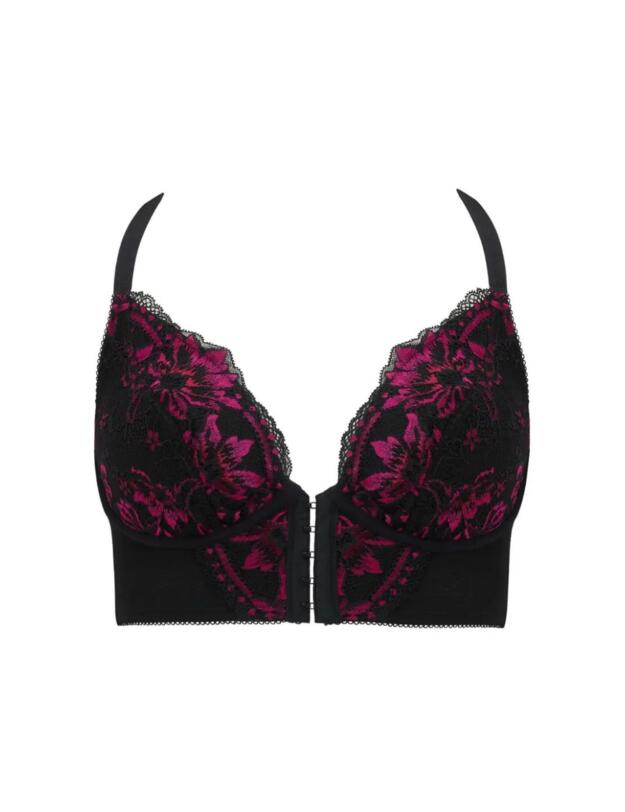 Pour Moi JAdore Front Fastening Bra Black/Pink