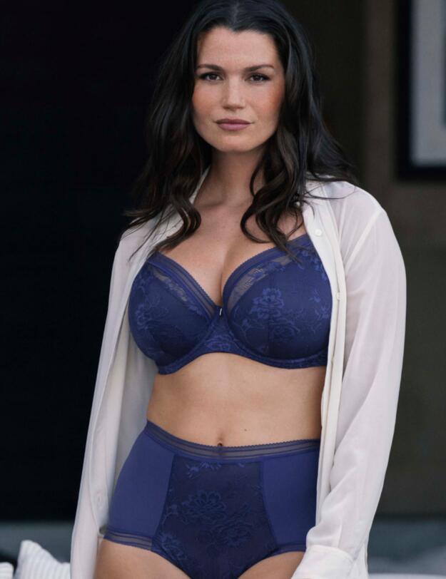 Fantasie Fusion Lace Side Support Bra French Navy