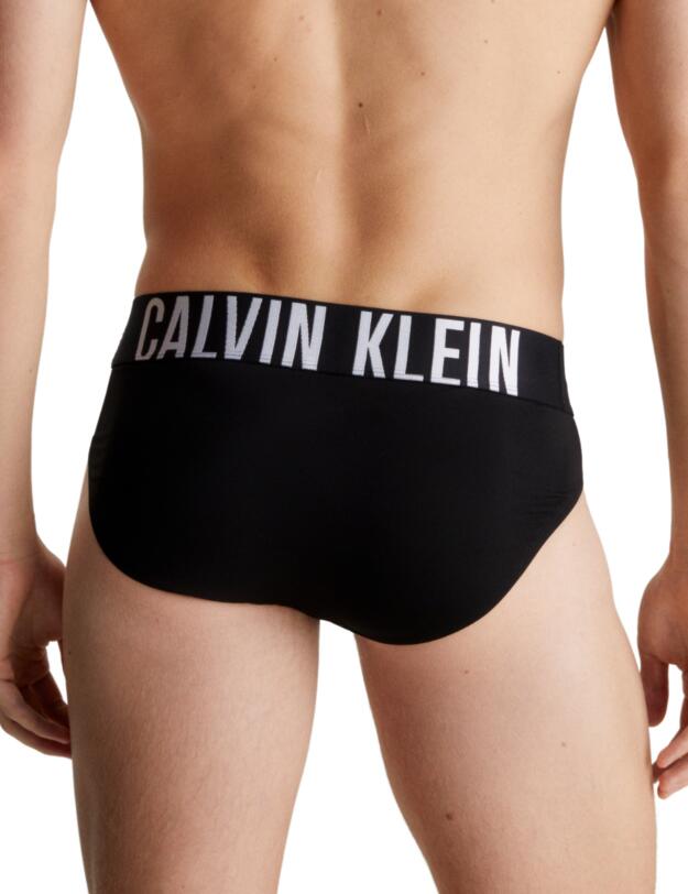 Calvin Klein 3 Pack Hip Briefs Black, Grey Sky, Pompeian Red