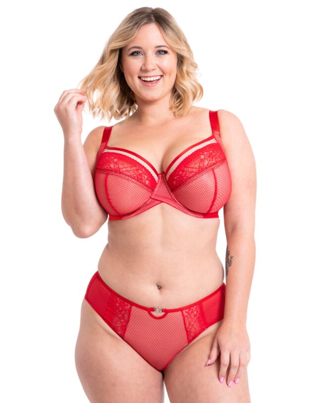 Curvy Kate Amaze Amore High Waist Brazilian Red/Blush