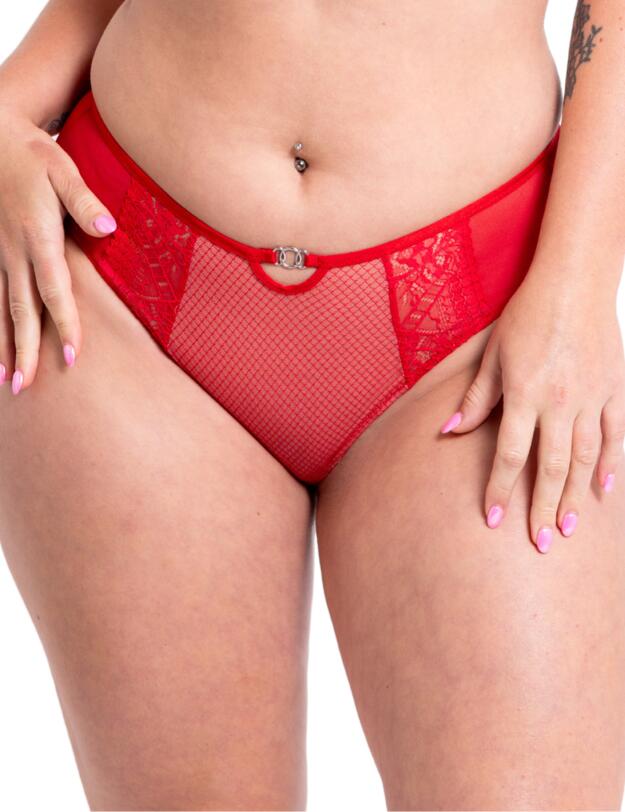 Curvy Kate Amaze Amore High Waist Brazilian Red/Blush