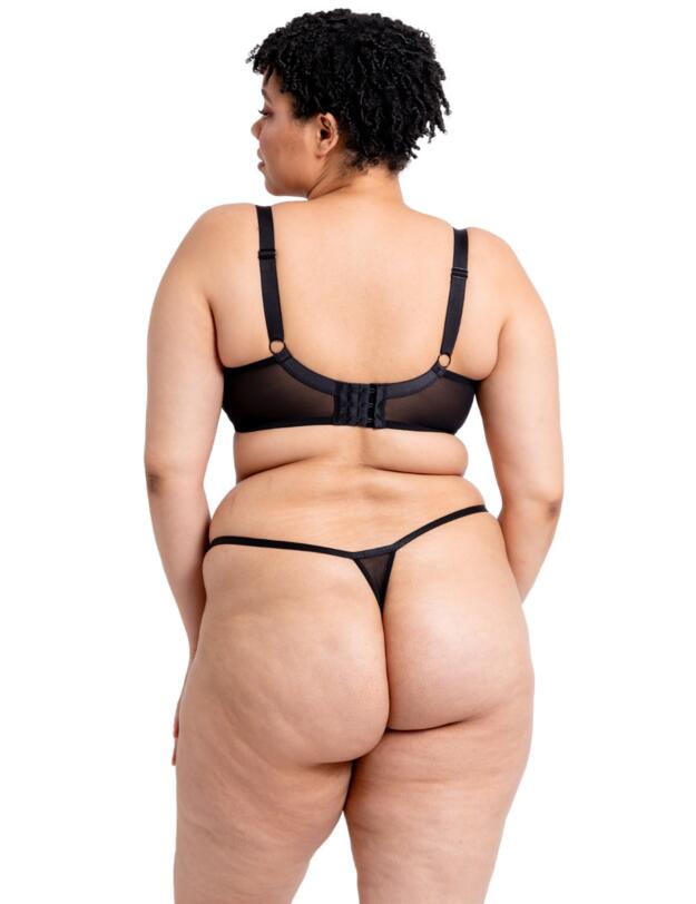 Curvy Kate Stardust Thong Black Sparkle