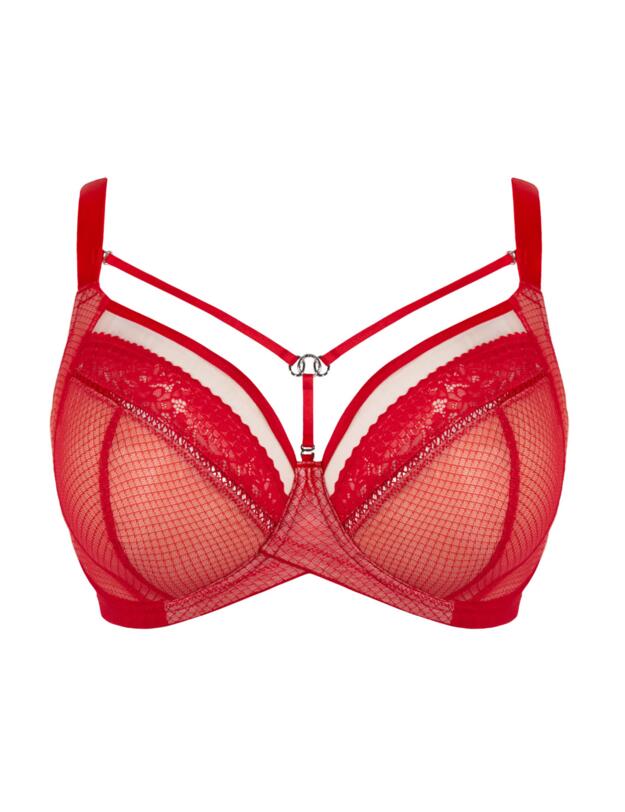 Curvy Kate Amaze Amore Balcony Side Support Bra Red/Blush
