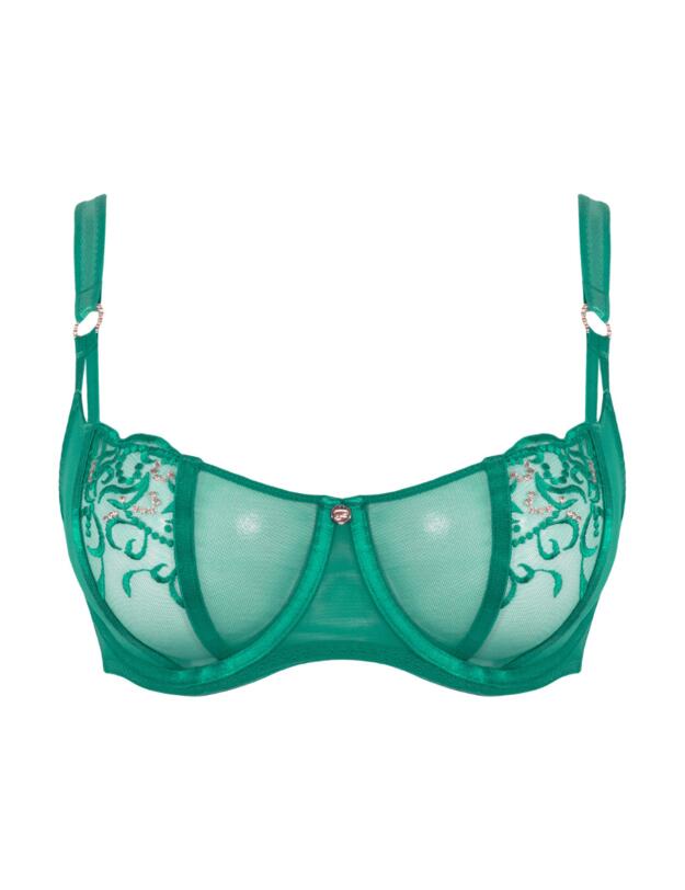 Scantilly by Curvy Kate Orante Balcony Bra Emerald