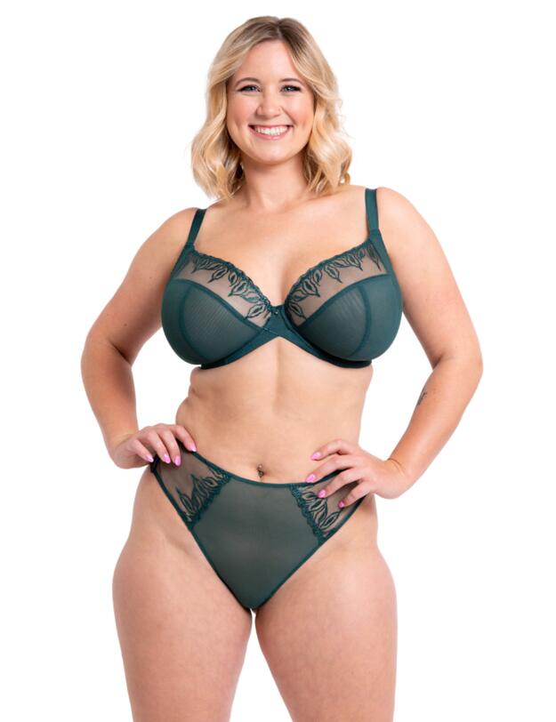 Curvy Kate Flare Full Plunge Bra Emerald Sparkle