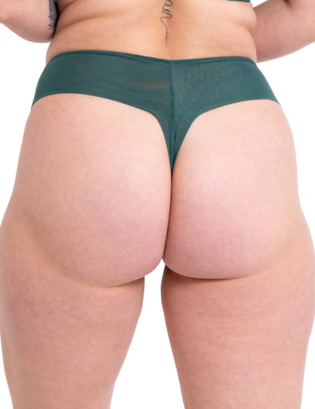Curvy Kate Flare Deep Thong Emerald Sparkle