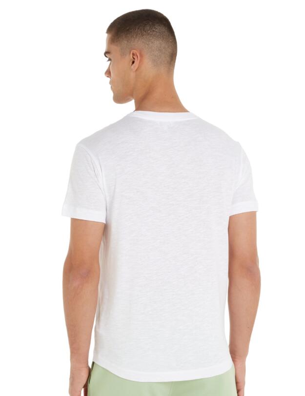 Calvin Klein Mens Crew Neck Logo Tee PVH Classic White