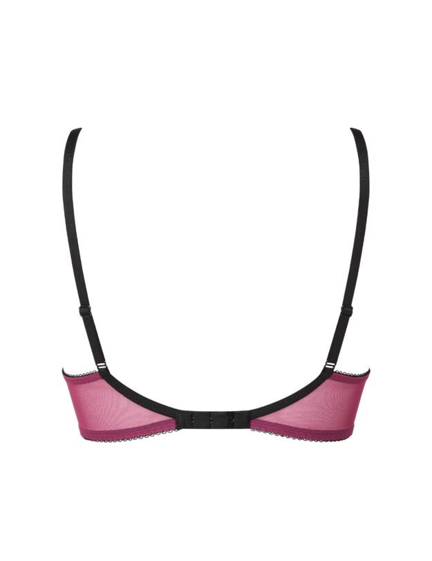 Gossard Superboost Lace Padded Plunge Bra Purple Potion