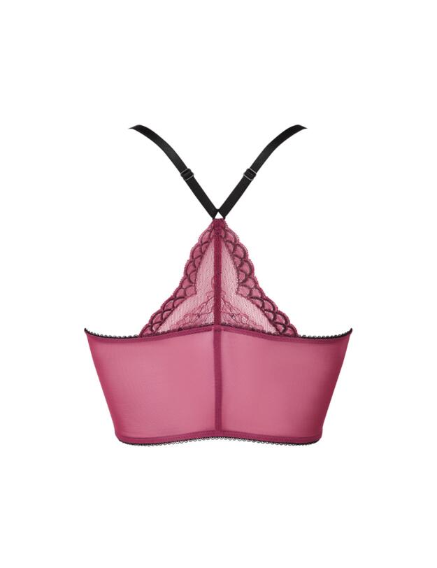 Gossard Superboost Lace Deep V Bralette Purple Potion