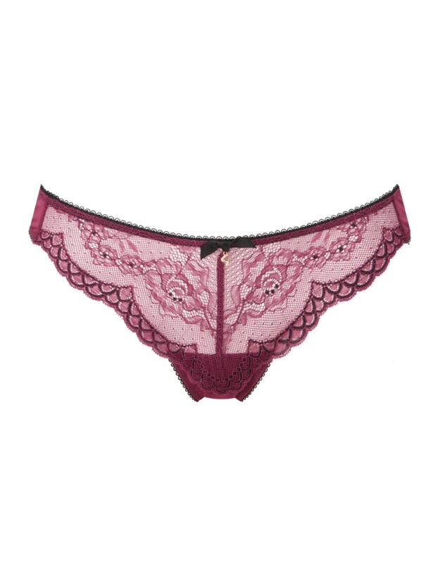Gossard Superboost Lace Thong Purple Potion
