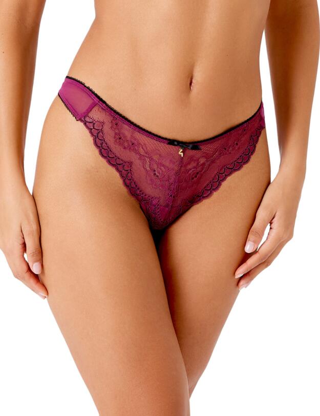 Gossard Superboost Lace Thong Purple Potion