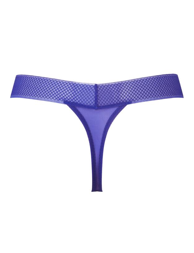 Gossard Glossies Tanga Thong Purple Potion