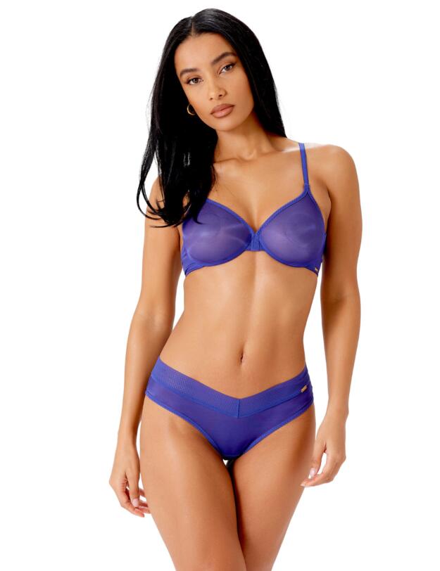 Gossard Glossies Cheeky Shorts Spectrum Blue