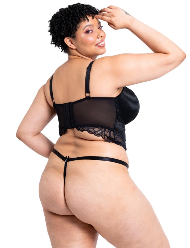 Curvy Kate Boost Bombshell Thong Black Sparkle