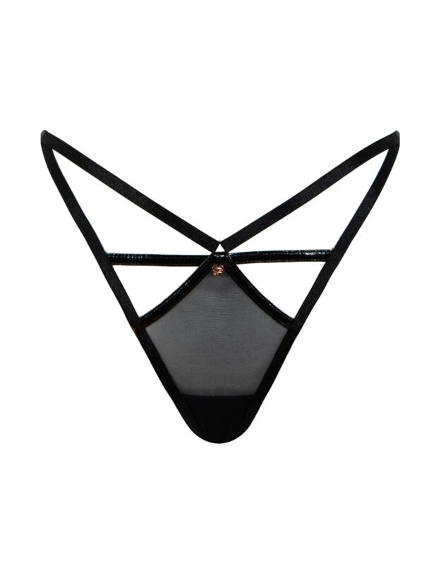 Scantilly by Curvy Kate Hex Thong Black