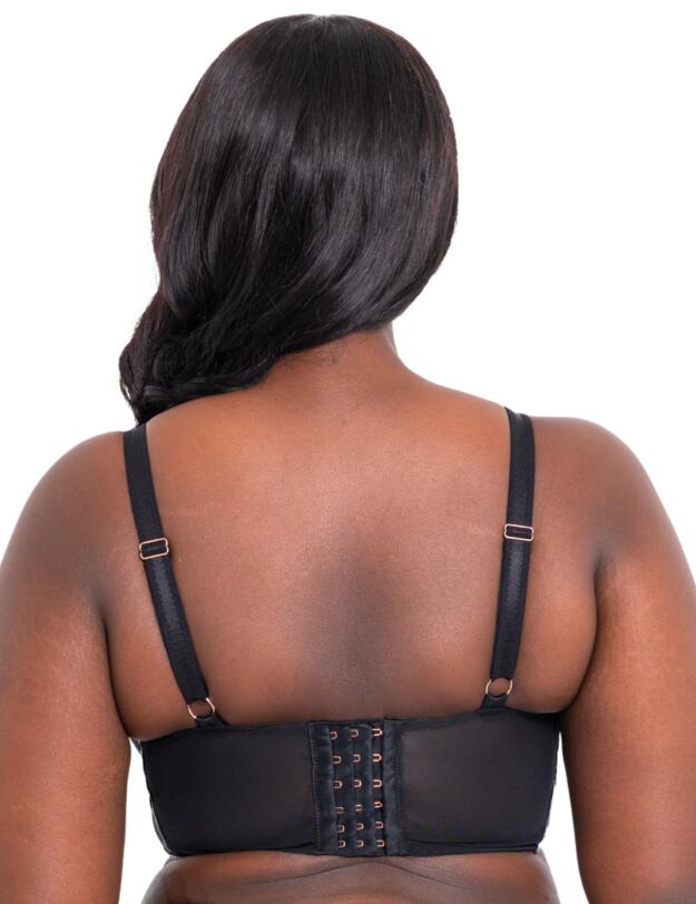 Scantilly by Curvy Kate Hex Longline Balcony Bra Black