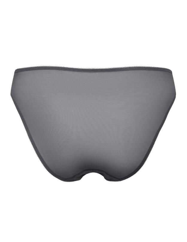 Gossard Glossies Lace Brief Charcoal