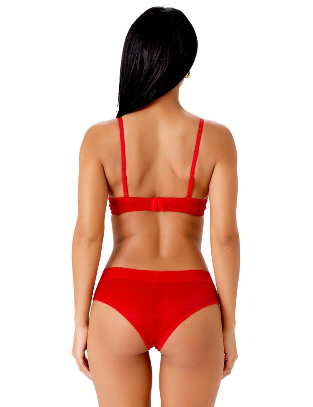 Gossard Glossies Cheeky Shorts Salsa Red