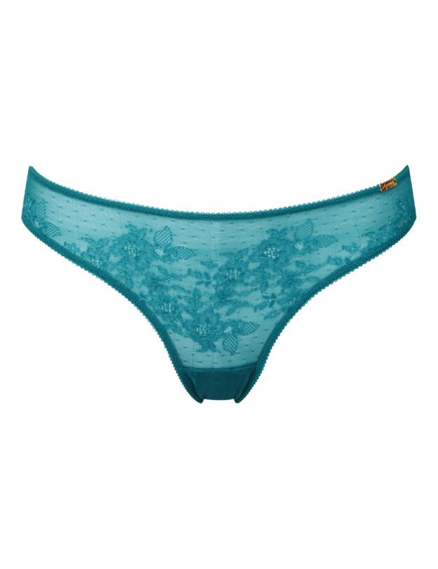 Gossard Glossies Lace Brief Deep Teal
