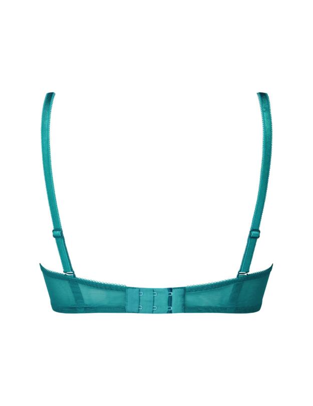 Gossard Glossies Lace Sheer Bra Deep Teal
