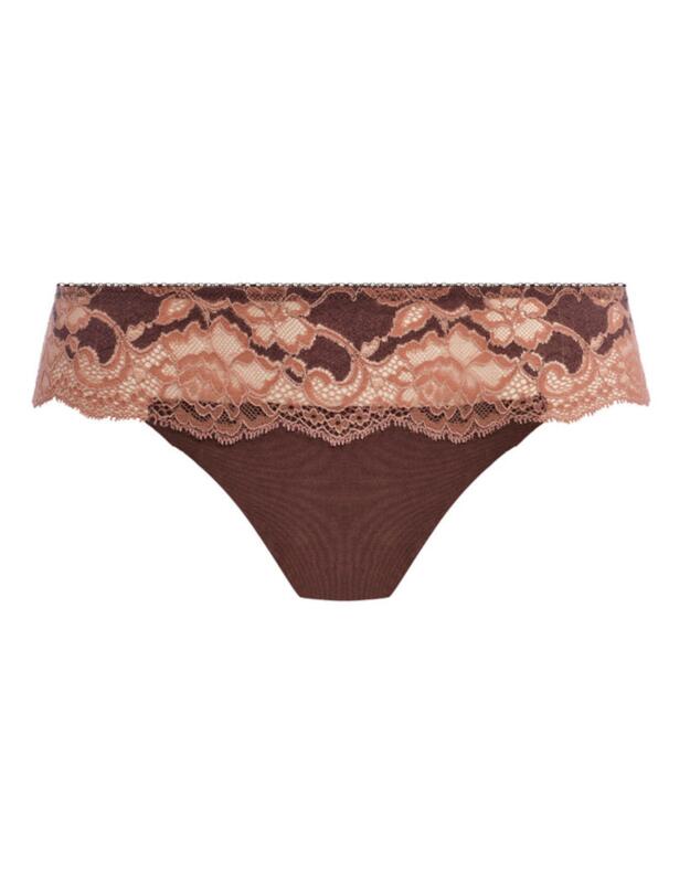 Wacoal Florilege Tanga Brief Chocolate/Burlwood